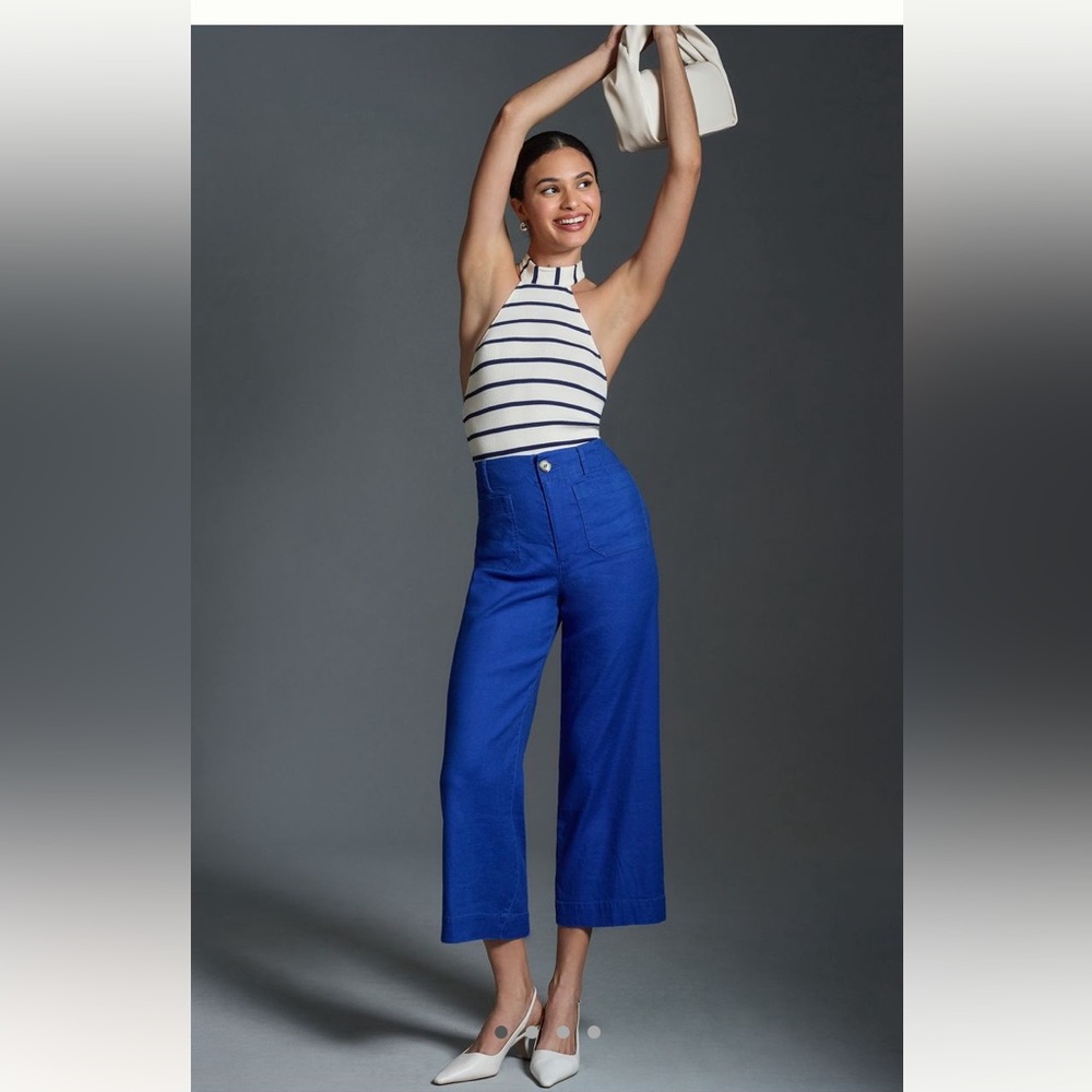 Anthropologies cropped wide legs Colette size 26 pants